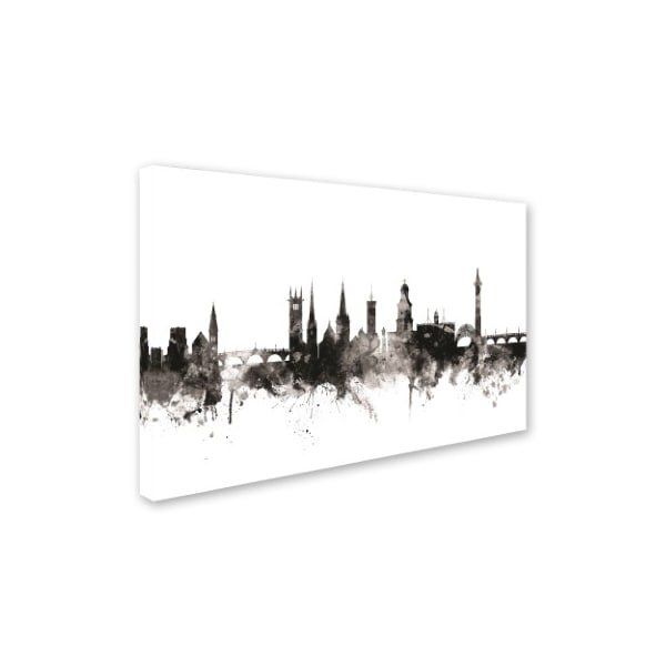 Michael Tompsett 'Shrewsbury England Skyline III' Canvas Art,16x24